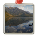 Reflection at Jenny Lake II Metal Ornament