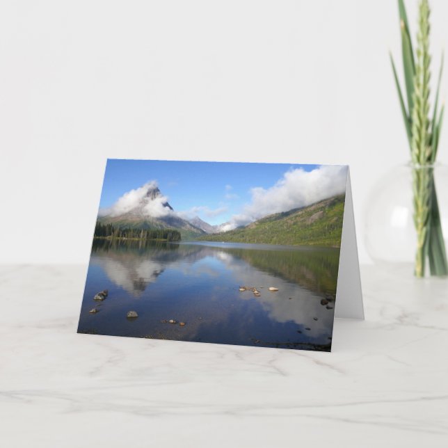 Reflection at Two Medicine Lake Card (Front)