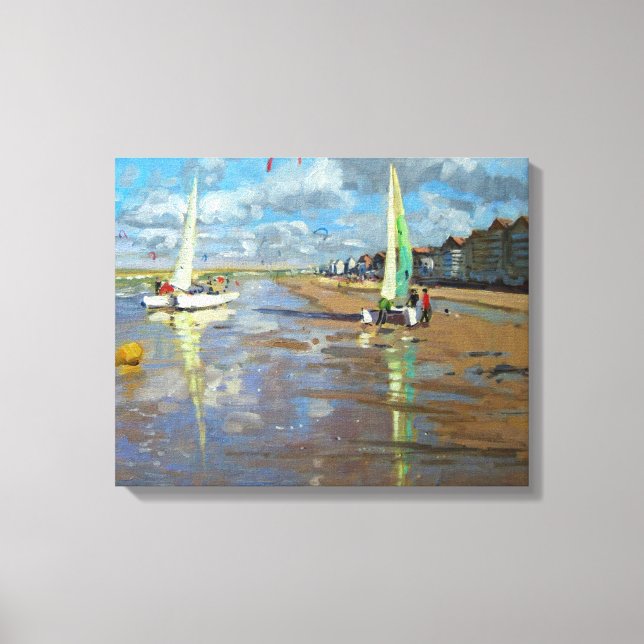 Reflection Bray Dunes France Canvas Print (Front)