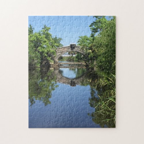 Reflection Bridge Photograph New Orleans Jigsaw Puzzle