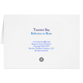 Reflection in Blues Cards (Back Horizontal)