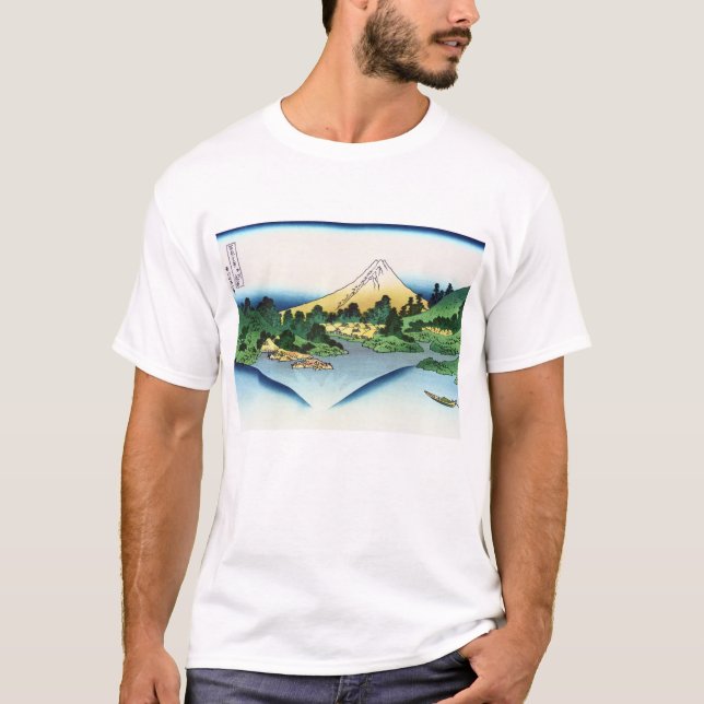 Reflection in Lake Misaka of Kai Province T-Shirt (Front)