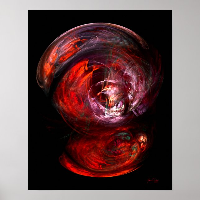 Reflection In Red (16x20) Poster (Front)