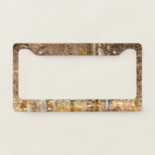 Reflection in Still Creek at Greenbelt Park License Plate Frame