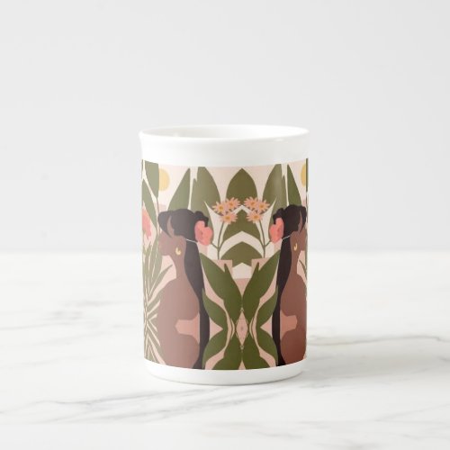 Reflection in the jungle Jumbo Game Bone China Mug