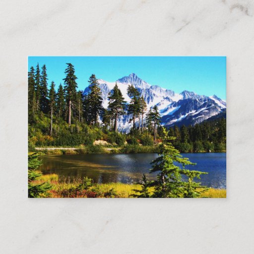 Customizable Reflection Lake Business Card Template