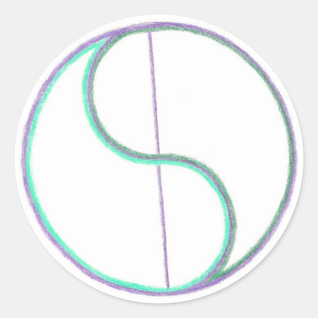 Reflection Mandala Classic Round Sticker (Front)