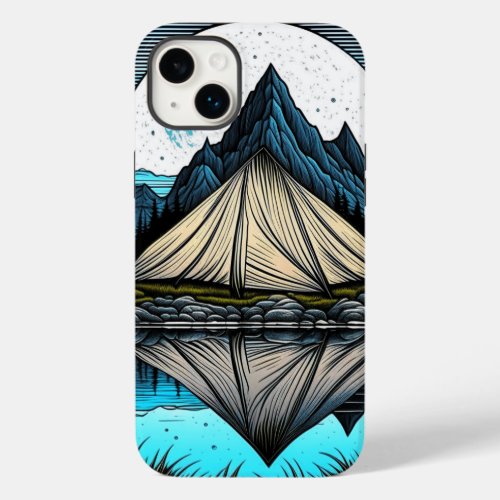Reflection of a Tent on the Lake in the Mountains Case_Mate iPhone 14 Plus Case