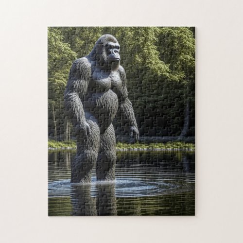Reflection of Bigfoot in Water Jigsaw Puzzle