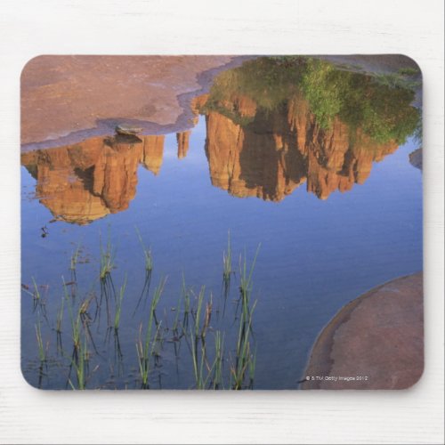 Reflection of Cathedral Rock  Sedona  Arizona Mouse Pad