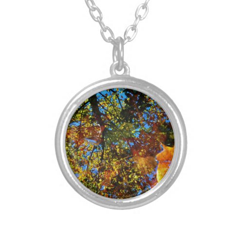 Reflection of Fall Silver Plated Necklace