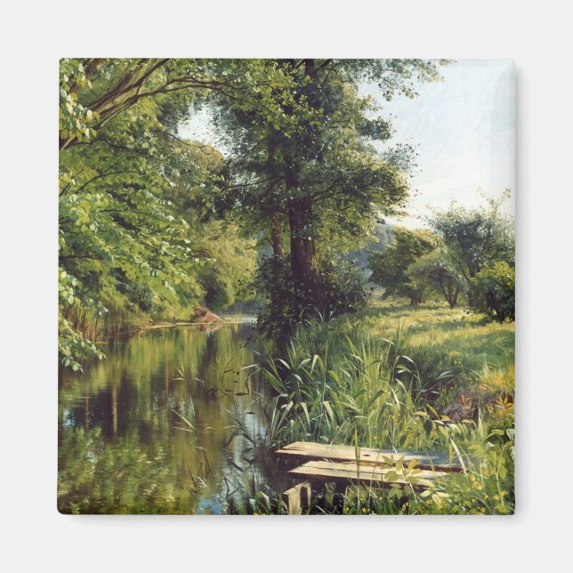 Reflection of Spring by Peder Mork Monsted Magnet (Front)