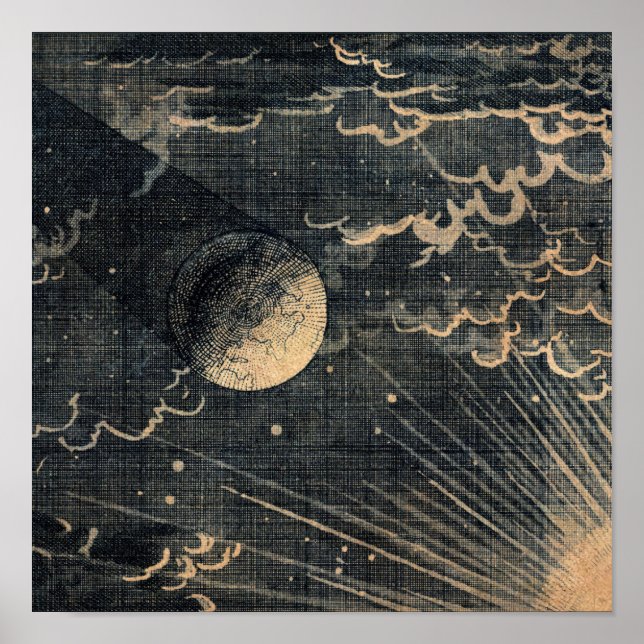 Reflection of Sun towards Earth Vintage Poster (Front)