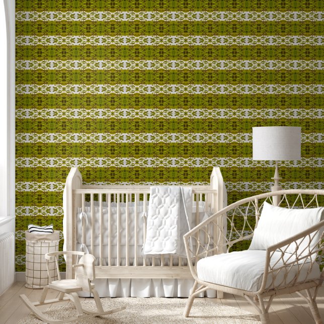 Reflection of trees in a pond medium pattern wallpaper  (Kids)