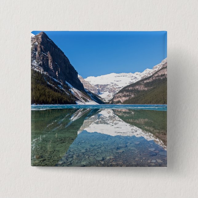 Reflection on Lake Louise - Banff NP, Canada Button (Front)
