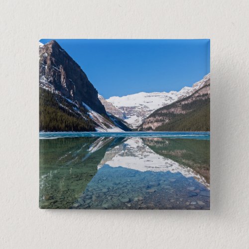Reflection on Lake Louise _ Banff NP Canada Button