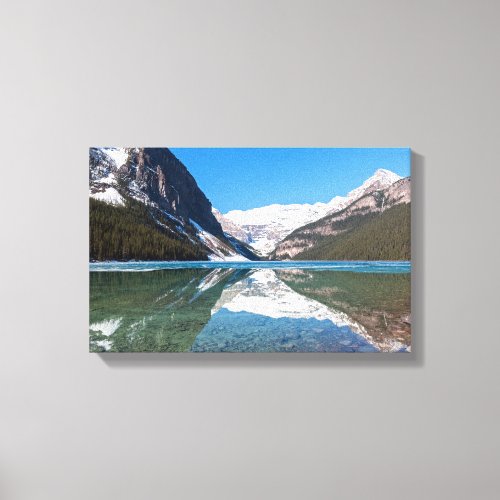 Reflection on Lake Louise _ Banff NP Canada Canvas Print