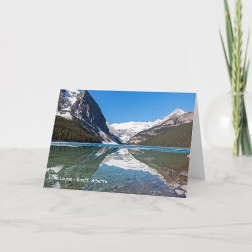 Reflection on Lake Louise _ Banff NP Canada Card