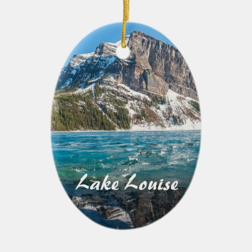 Reflection on Lake Louise _ Banff NP Canada Ceramic Ornament