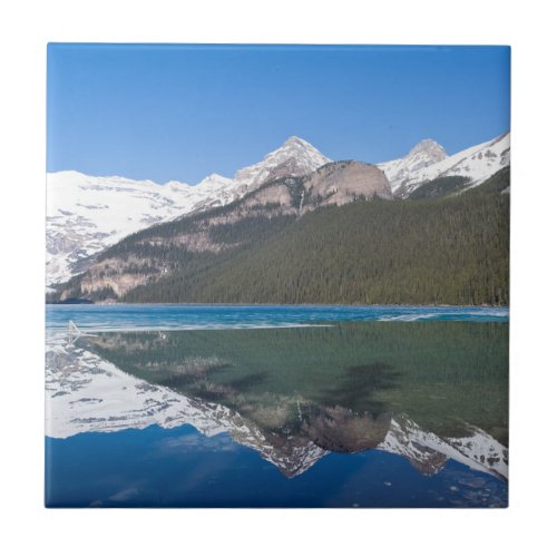 Reflection on Lake Louise _ Banff NP Canada Ceramic Tile