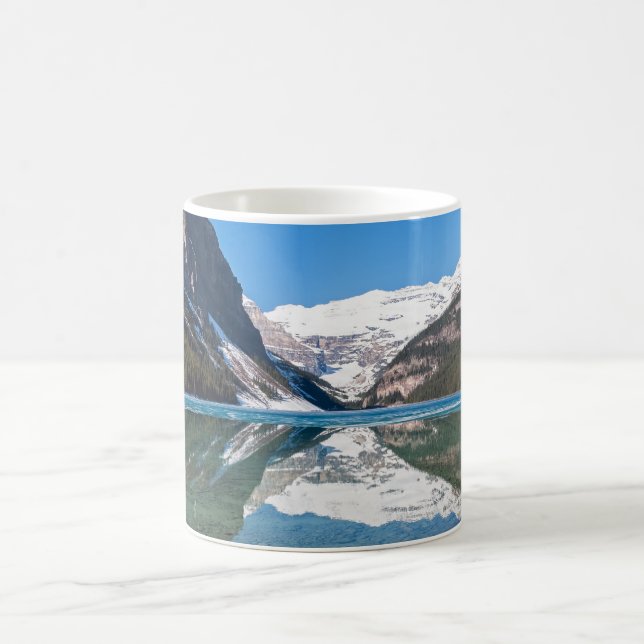 Reflection on Lake Louise - Banff NP, Canada Coffee Mug (Center)