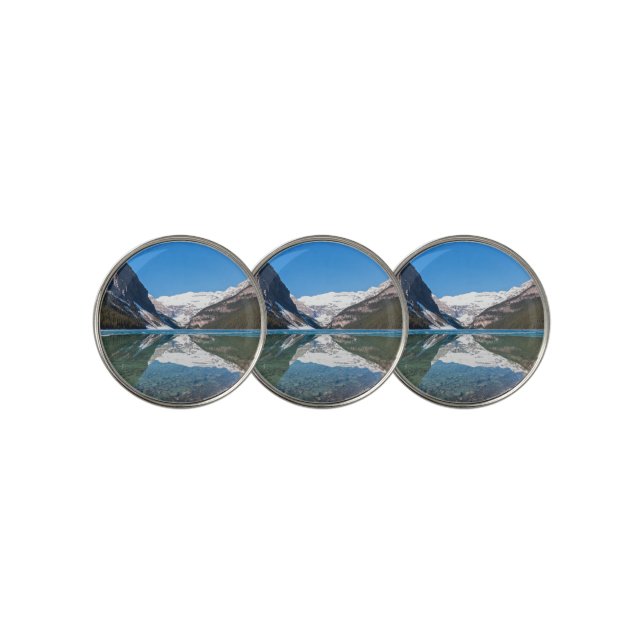 Reflection on Lake Louise - Banff NP, Canada Golf Ball Marker (3 Up)