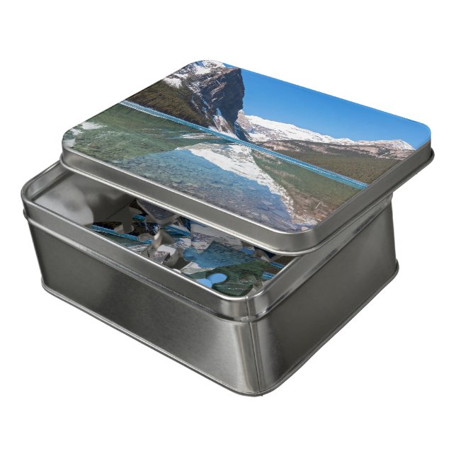 Reflection on Lake Louise - Banff NP, Canada Jigsaw Puzzle (Lid Open)