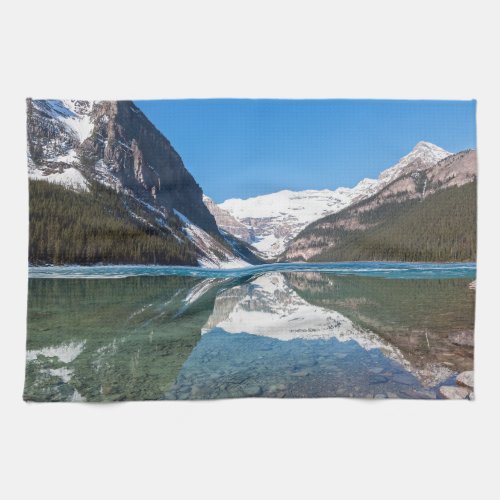 Reflection on Lake Louise _ Banff NP Canada Kitchen Towel