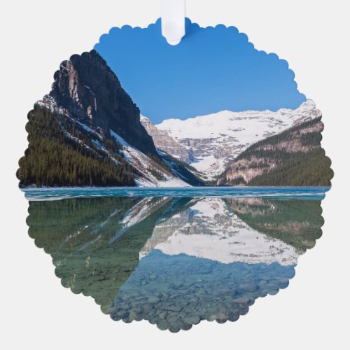Reflection on Lake Louise _ Banff NP Canada Ornament Card