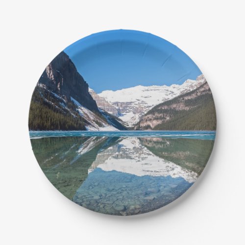 Reflection on Lake Louise _ Banff NP Canada Paper Plates