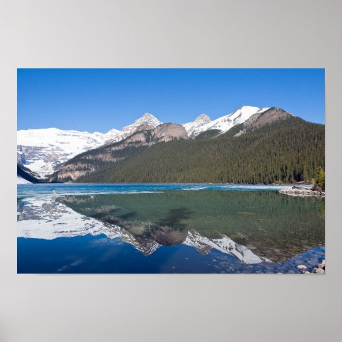 Reflection on Lake Louise _ Banff NP Canada Poster