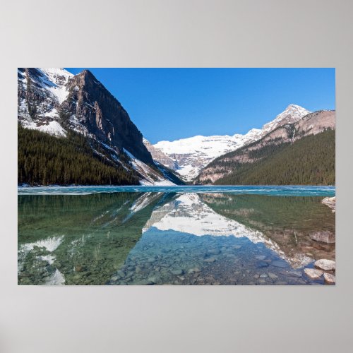 Reflection on Lake Louise _ Banff NP Canada Poster