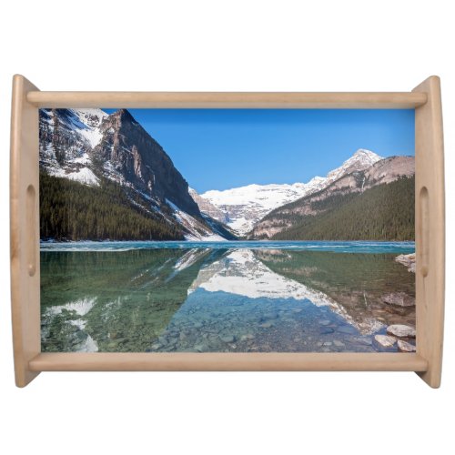 Reflection on Lake Louise _ Banff NP Canada Serving Tray
