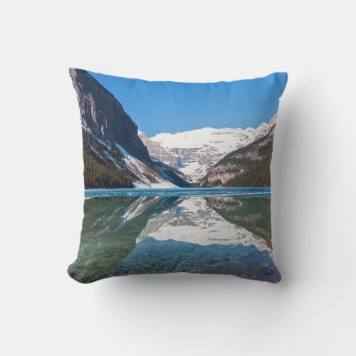 Reflection on Lake Louise _ Banff NP Canada Throw Pillow