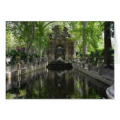 Reflection pool: Paris, France Cards (Front Horizontal)