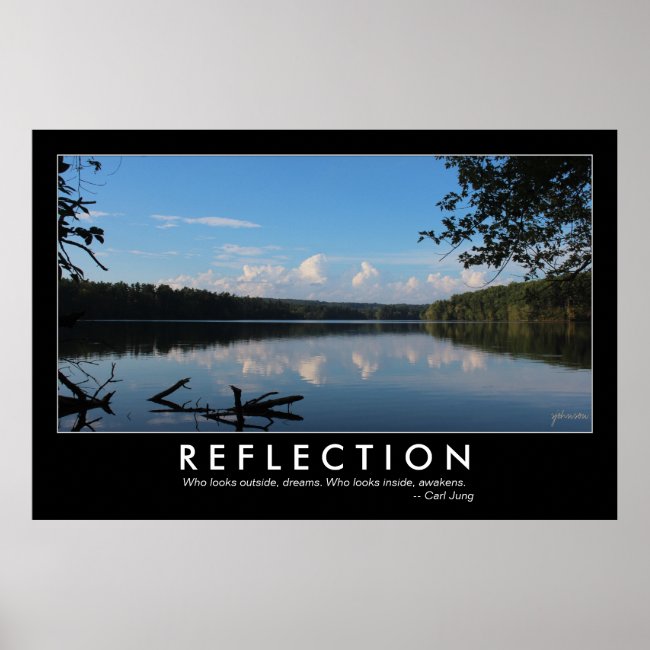 Reflection Quote Loch Raven Reservoir 48x32 Custom