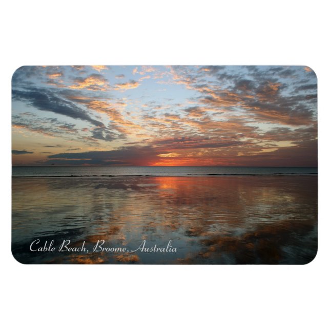 Reflection Sunset, Cable Beach, Broome - Magnet (Horizontal)