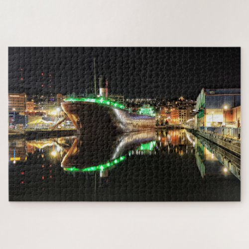 Reflection William A Irvin Ship Duluth Minnesota Jigsaw Puzzle