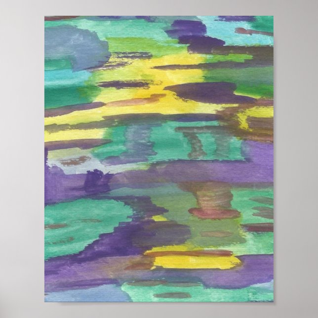 Reflections Abstract Art  Poster (Front)