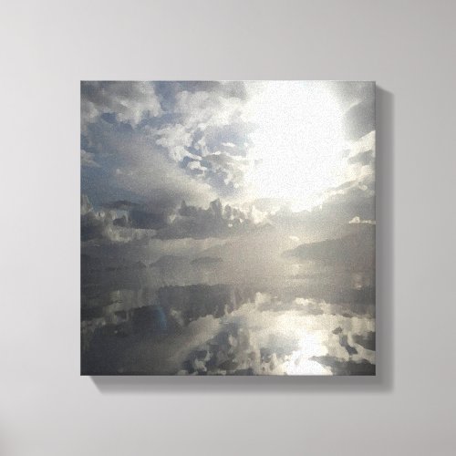 Reflections After The Storm _ Abstract Seascape Canvas Print