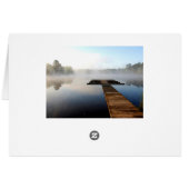 Reflections at a Boat Dock Cards (Back Horizontal)