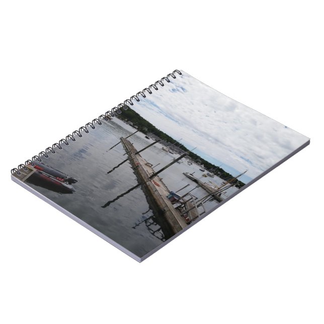"Reflections" Boothbay Harbor MaineSpiral Notebook (Left Side)