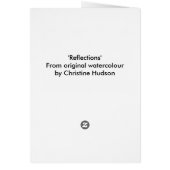 'Reflections' Card (Back)