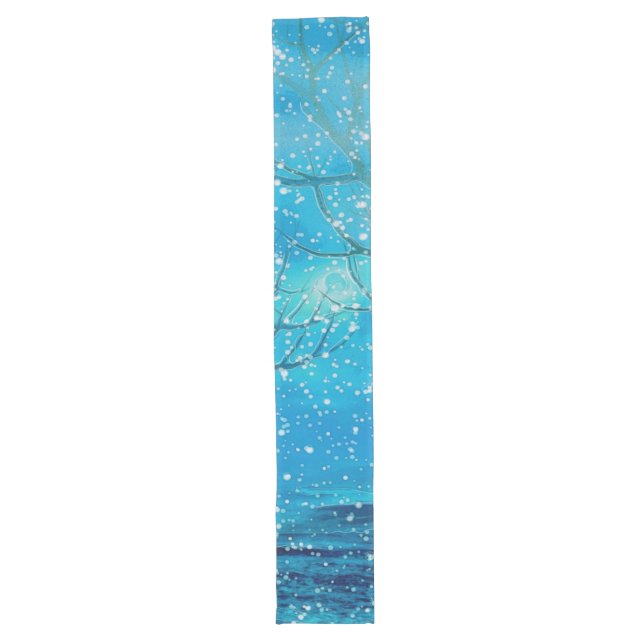 Reflections Christmas Snowman DECOR COLLECTION Long Table Runner (Front)