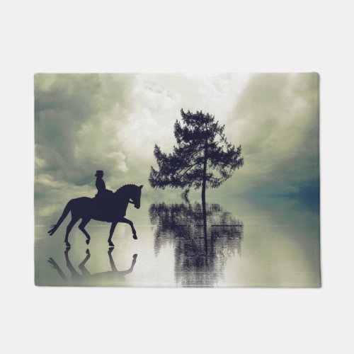 Reflections Dressage Stormy Weather and Tree Horse Doormat