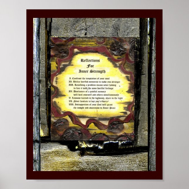 Reflections For Inner Strength Poster (Front)