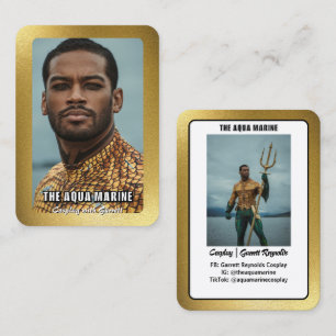 Reflections Gold Cosplay Coscard Business Card