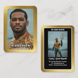 Reflections Gold Cosplay Coscard Business Card