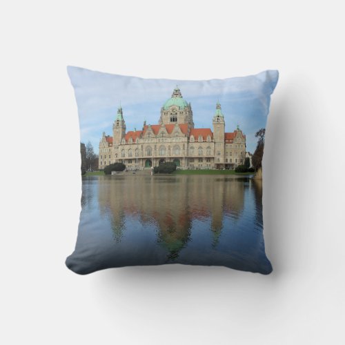 Reflections in Hannover Germany Throw Pillow