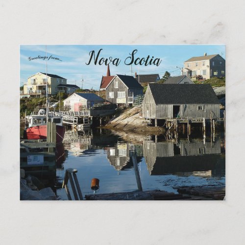 Reflections in Nova Scotia Postcard